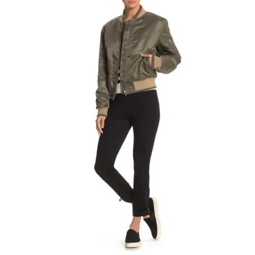 Rag & Bone Pants Simone Lace Up Black Stretch Crop Ankle Pants SZ 8 $325‍‍ - Picture 7 of 11